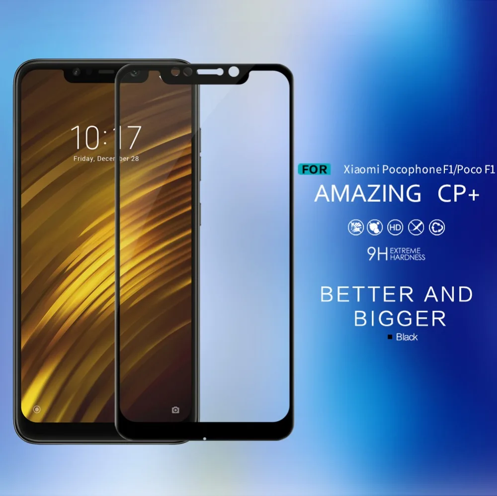Nillkin для Xiaomi Pocophone F1 закаленное стекло CP+ Полное покрытие анти-взрыв прозрачная защитная пленка для экрана для Poco F1