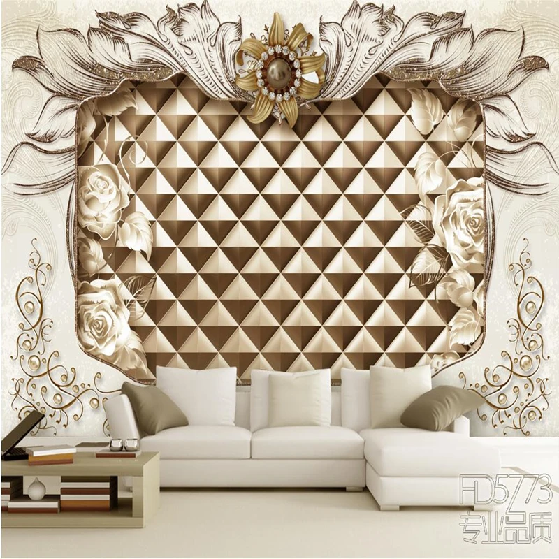 Обои на заказ 3D настенные Стикеры европейский стиль украшения для гостиной|photo