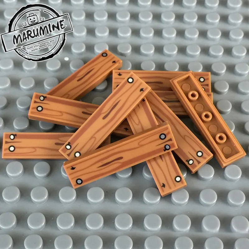 MARUMINE 1x4 плитки блоки пластин 100 шт доска пол MOC классические Строительные кирпичи игрушки город части 10638 совместимы с основными брендами