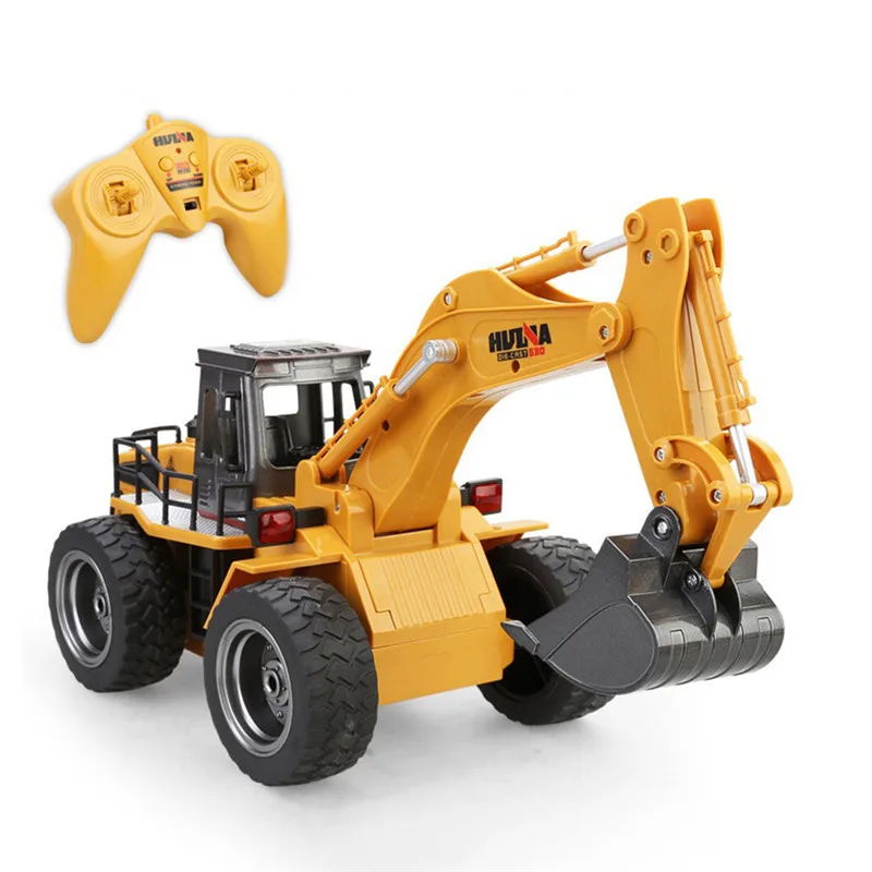 HuiNa 6 канальный 2 4G 1:14 RC экскаватор бульдозер самосвал с дистанционным управлением