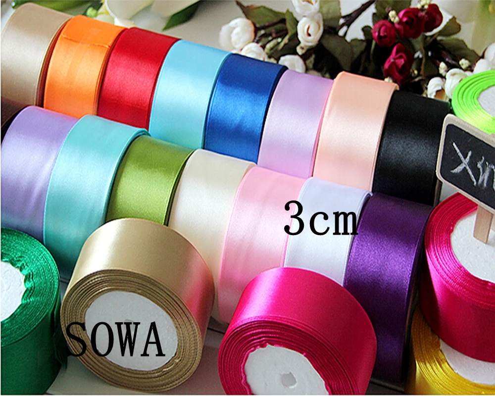 Новая хлопковая лента для украшения свадебной вечеринки 30 мм 25 ярдов | Дом и сад