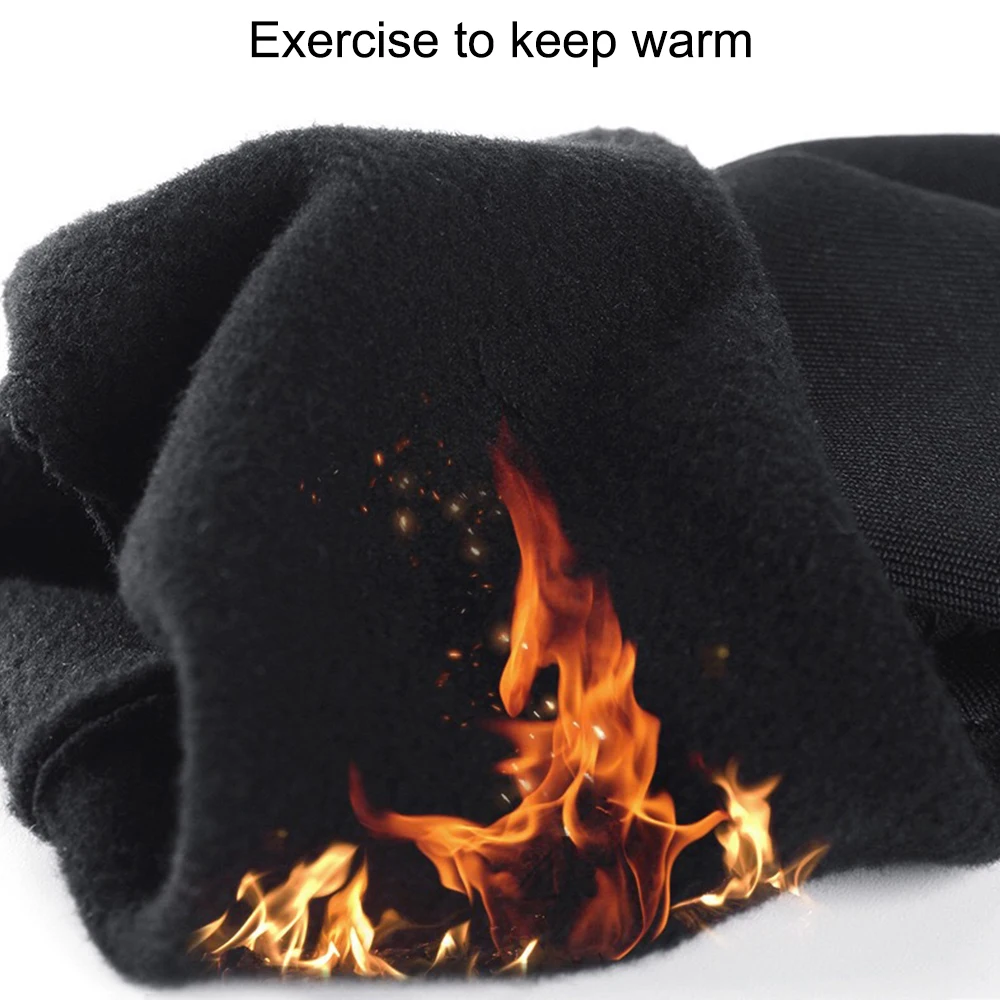Mens Unisex Leather Gloves Touch Screen Thinsulate Lined Driving Warm Gloves Winter Keep Warm Mittens Male