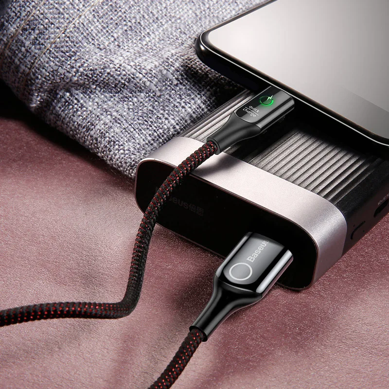 Baseus 3A USB Type C Cable For Huawei Xiaomi Redmi Samsung Realme Quick Charge 3.0 Type C LED Data Cable Type-c USB-C Cord Wire
Baseus 3A USB Type C Cable For Huawei Xiaomi Redmi Samsung Realme Quick Charge 3.0 Type C LED Data Cable Type-c USB-C Cord Wire