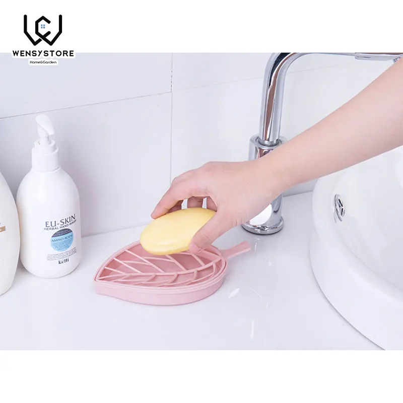 Kitchen Sponge Drain Holder Wheat Fiber Storage Rack Basket Wash Cloth Or Toilet Soap Shelf Organizer XFx35 | Дом и сад
