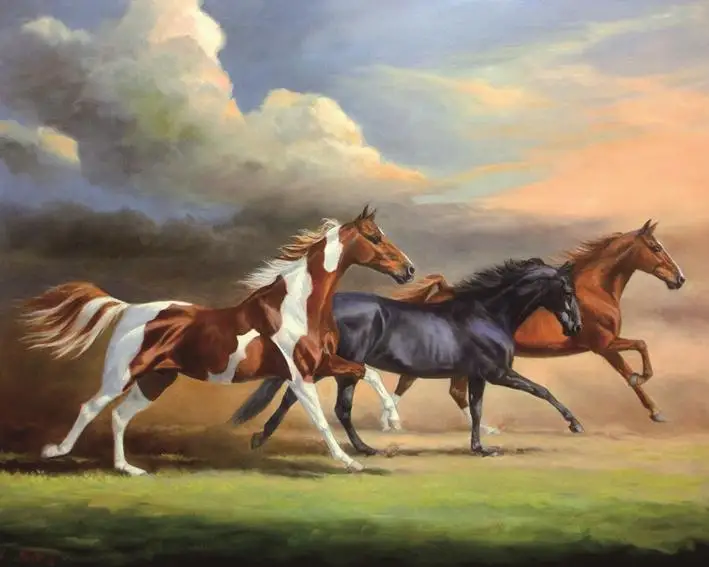 2018 Rushed Promotion Europe Needlework 3d Diamond Embroidery Full Resin With Picture Home Decor Mosaic Diy Painting Horse | Дом и сад