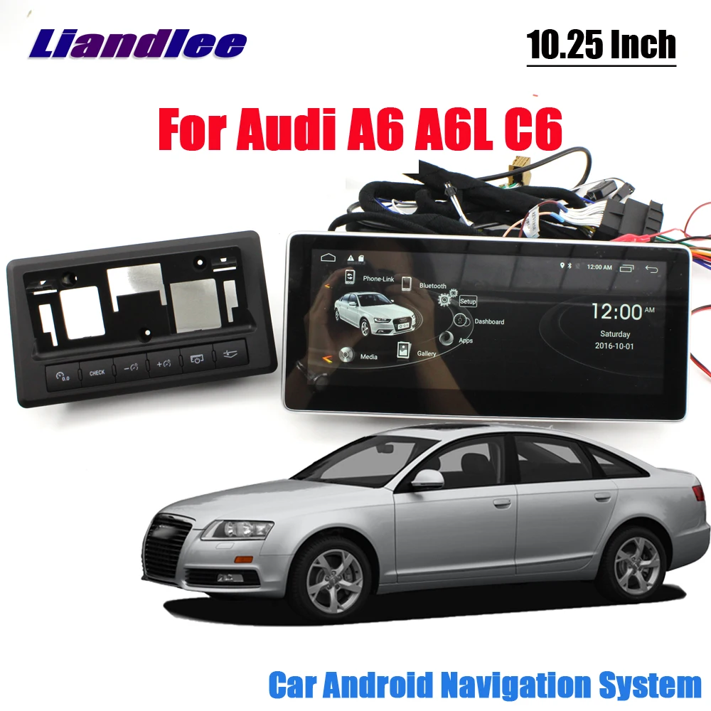 Liandlee Android для Audi A6 A6L C6 2004~ 2011 автомобильный стиль Carplay радио плеер камера экран карты gps Navi навигация