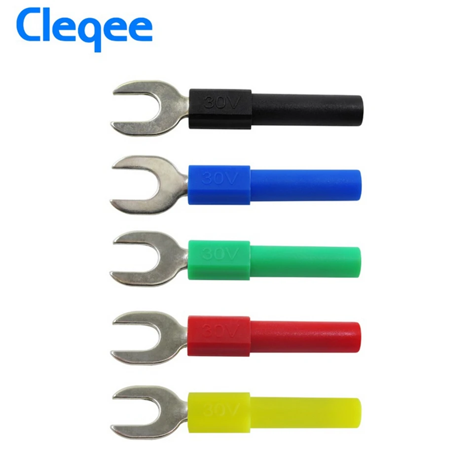 Cleqee P1050B 4 мм безопасности наборный Banana Plug Тесты Lead Kit для мультиметр крокодил и U