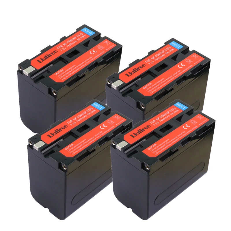 

7800MAH NP-F960 NP-F970 Battery with LED Power Indicators for SONY F960 F550 F570 F750 F770 MC1500C 190P 198P F950 HD1000C