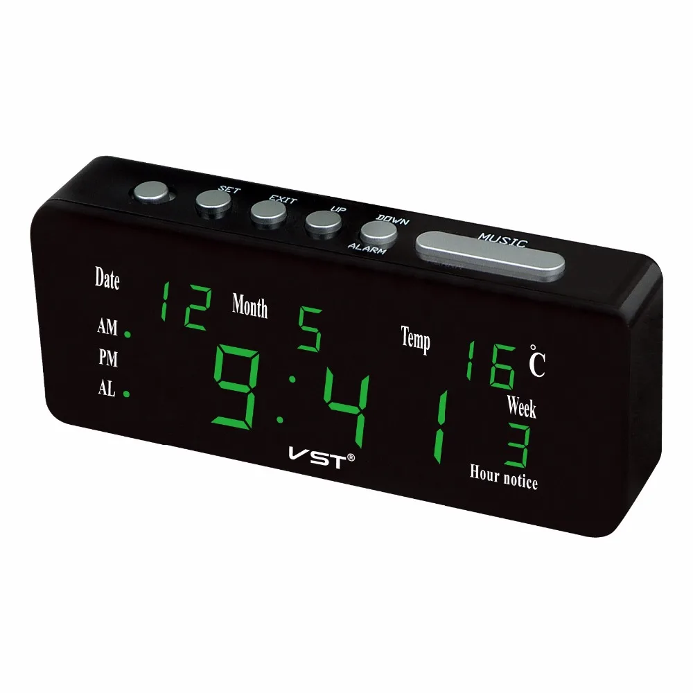 Домашний цифровой светодио дный светодиодный Календарь Часы с