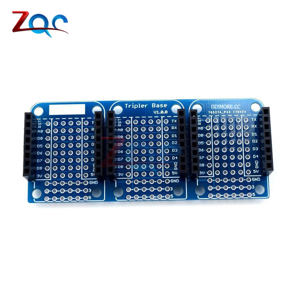 Tripler основание V1.0.0 щит для WeMos D1 Mini ESP8266 двухсторонняя Плата расширения Arduino|Детали