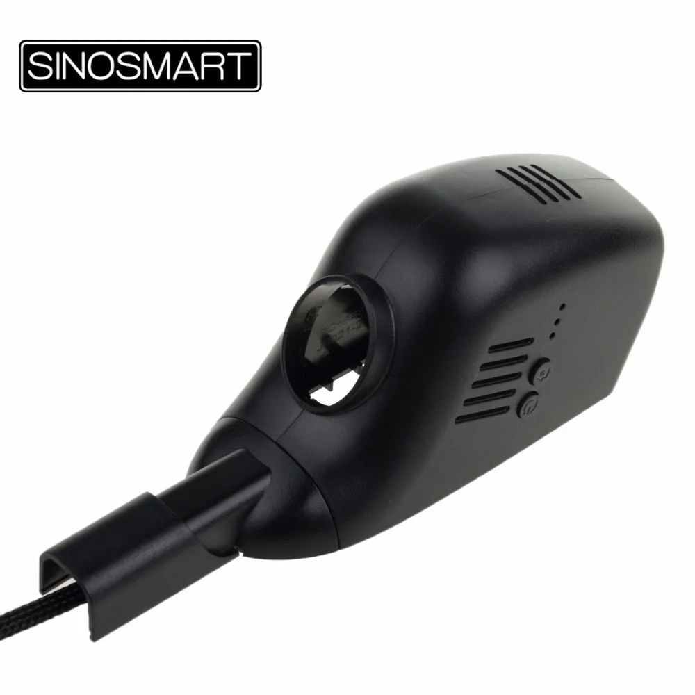 SINOSMART 96658 автомобильный Wifi DVR для Buick Excelle/Regal General модель и т. д. управление с помощью приложения черная дополнительная двойная камера SONY IMX323