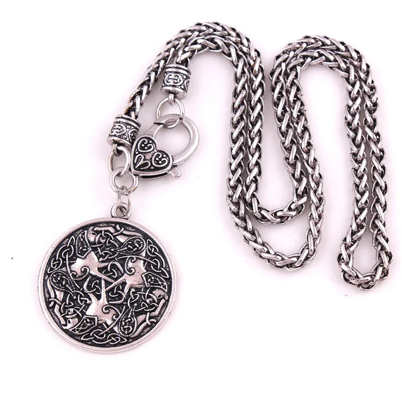 Цепочка из цинкового сплава с тремя лошадками для мужчин и женщин | Украшения