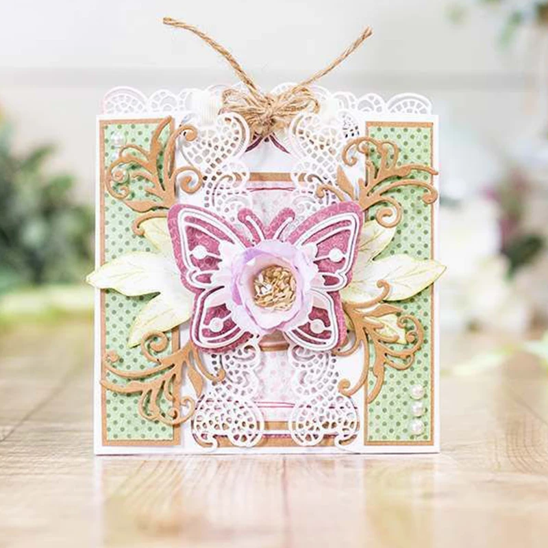 Металлический трафарет с изображением бабочки мечты для фотобумаги шаблон