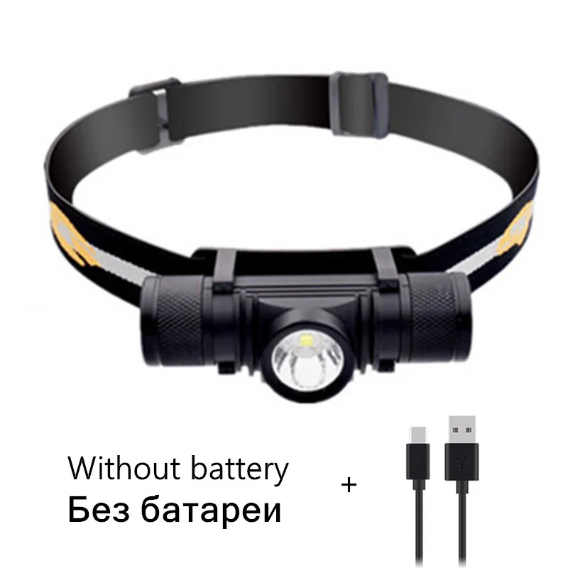 Package A Светодиодный налобный фонарь USB XML T6 L2 головной светильник Водонепроницаемый головки вспышки света светильник фонарь Портативный светодиодный налобный фонарь 18650 Перезаряжаемые открытый светильник - Испускаемый цвет: Package A