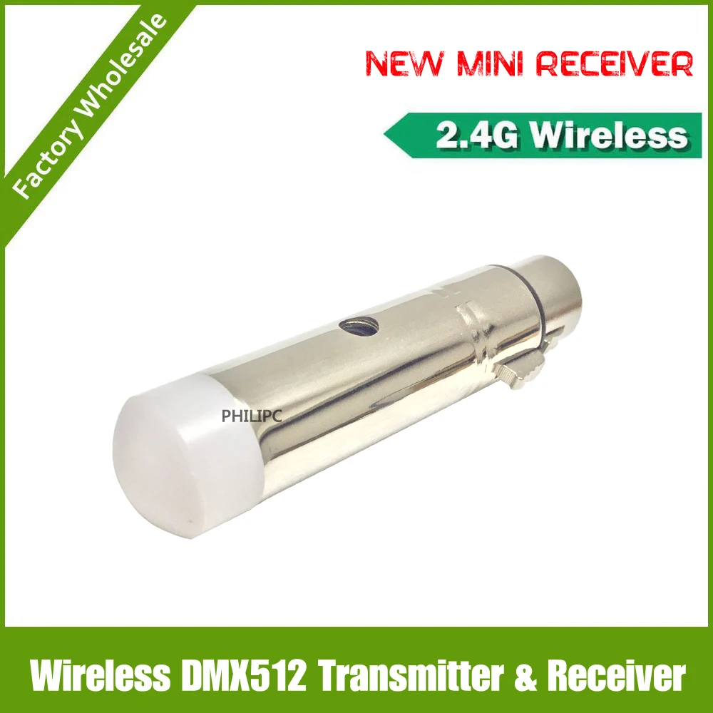 Лучшее качество! 2 4G беспроводной dmx512 передатчик приемник 3 штекера и 10 гнезд
