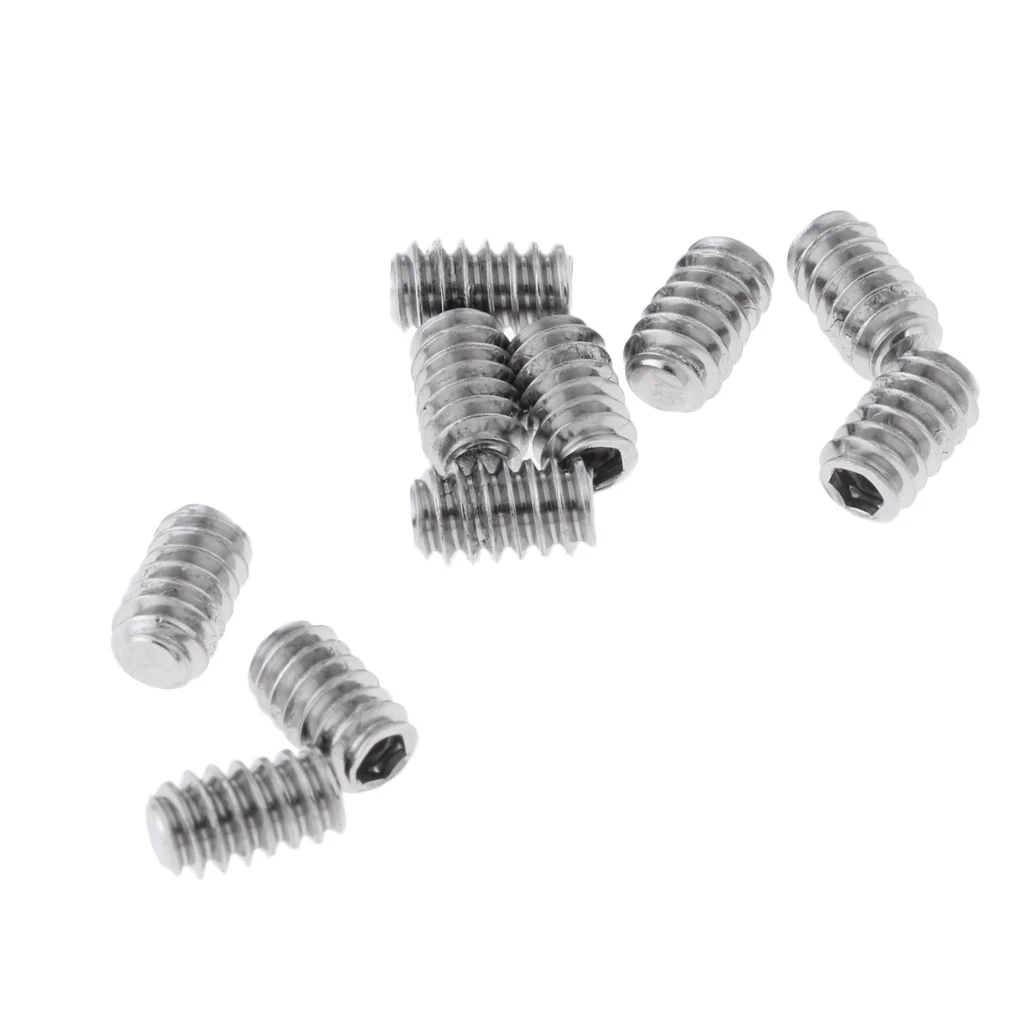 

10Pcs Protable Stainless Steel Surfboard Grub Screws -Standup Paddle Board Longboard Surfboard Fin Screws