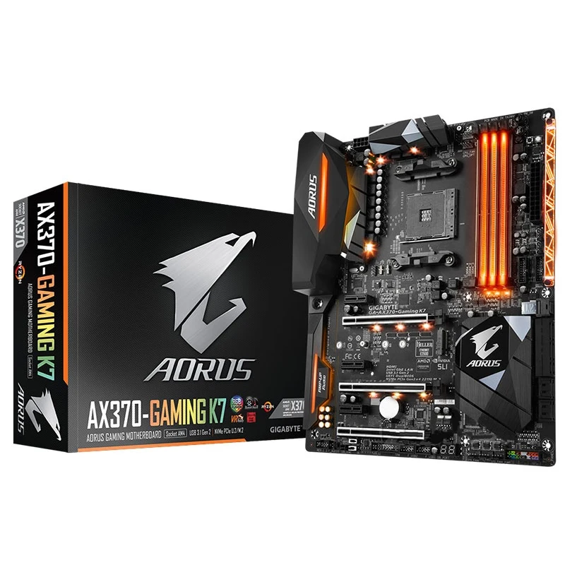 Материнская плата для Gigabyte AORUS оригинальная новая материнская K7 X370 Socket AM4 DDR4 USB3.0