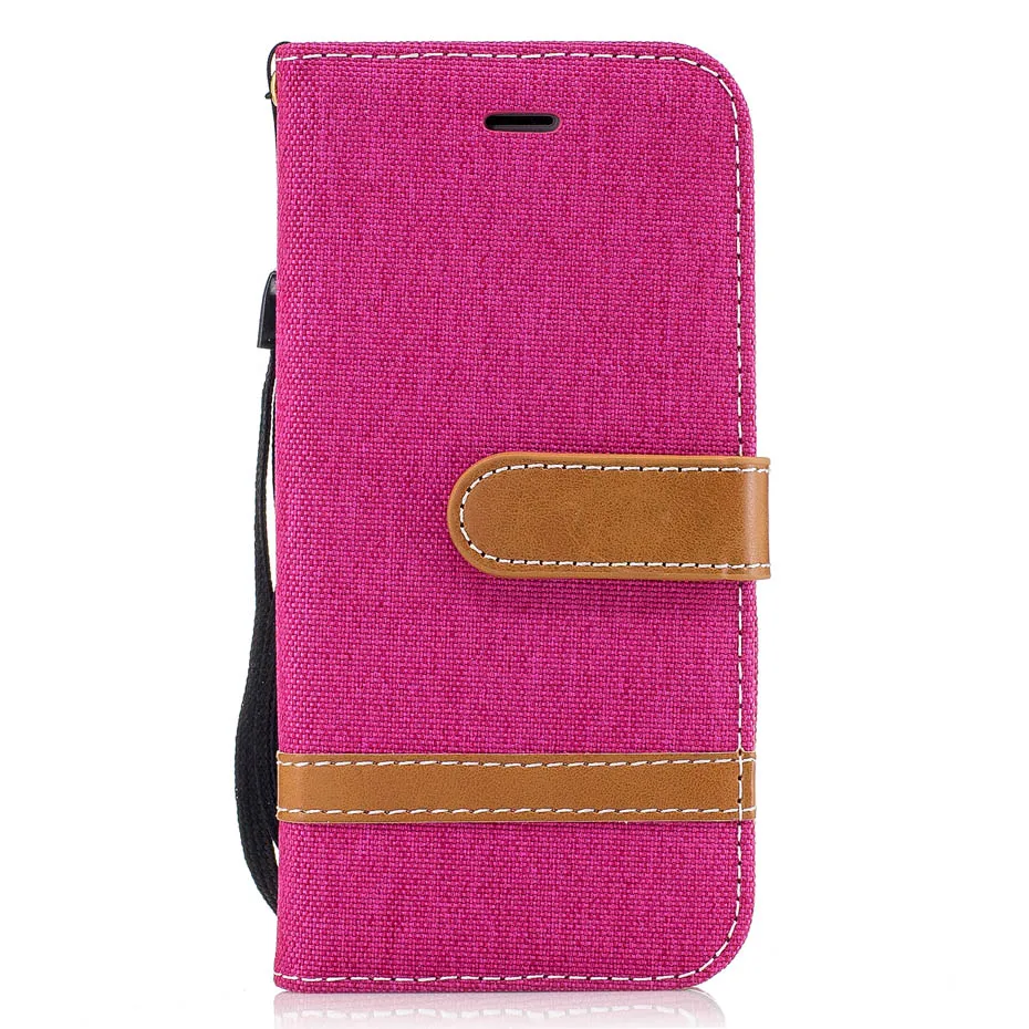 Кожаный чехол книжка Desyner Denim смешанных цветов Чехол для iPhone 5 5S SE 6 6S 7 Plus|case for