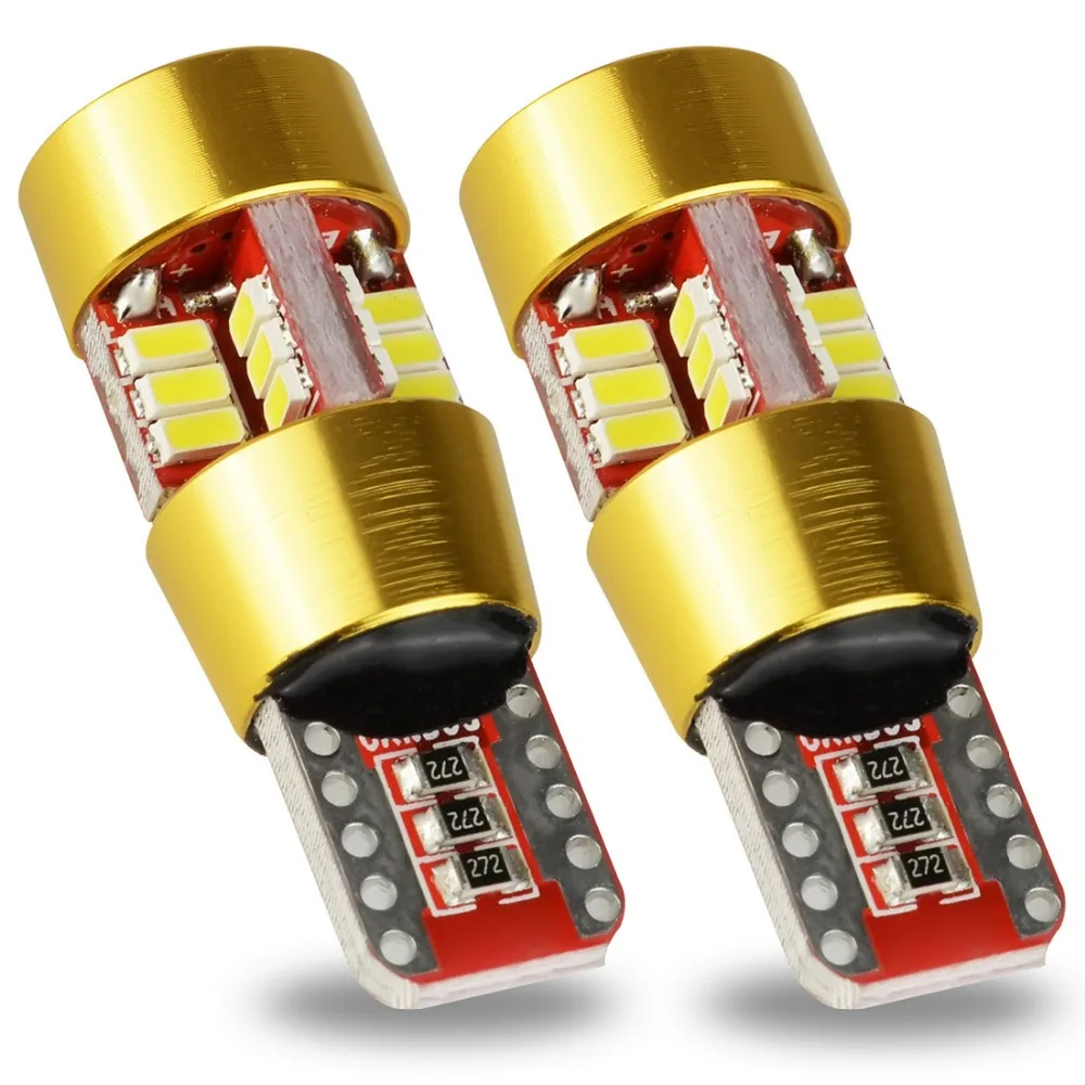 2 шт. Safego T10 27SMD 3014 чипы Светодиодные клиновидные лампы с Len для салона автомобиля