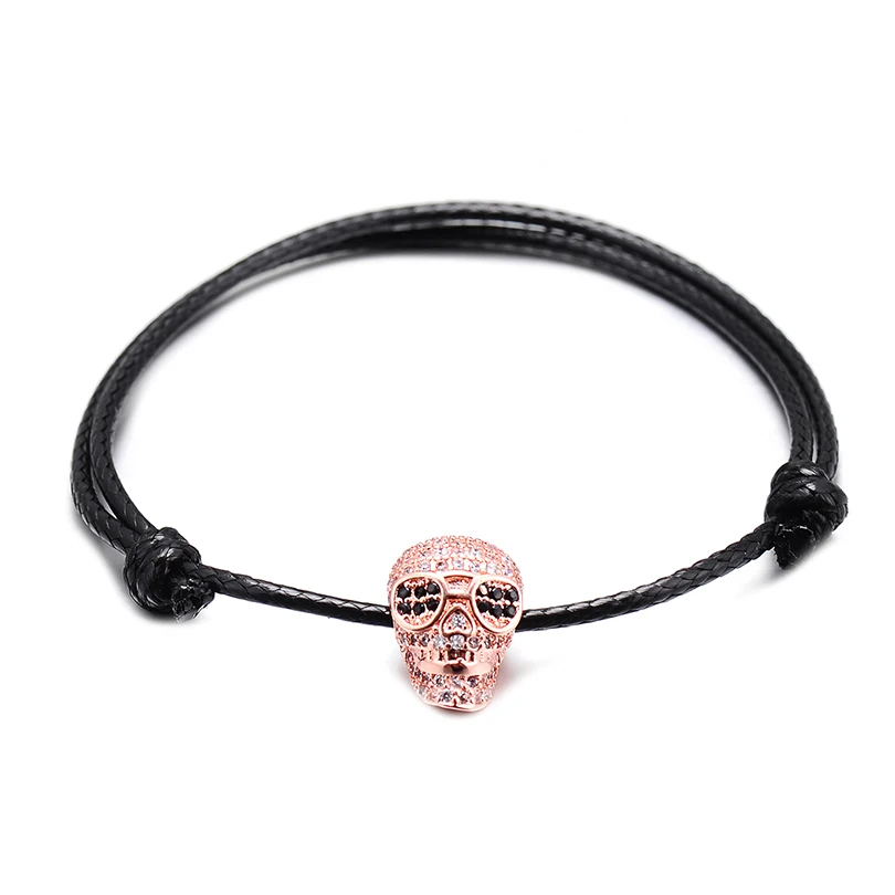 Vekno регулируемый кожаный браслет веревочки Для мужчин женщин модные вечерние