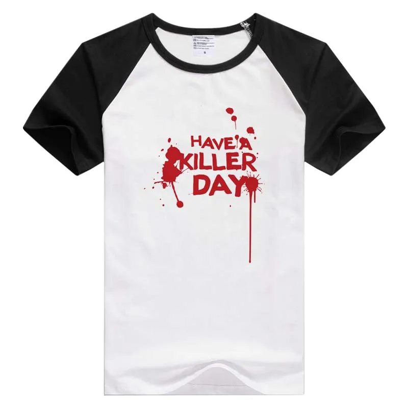 Повседневная мужская и женская футболка DEXTER с коротким рукавом на день убийцы