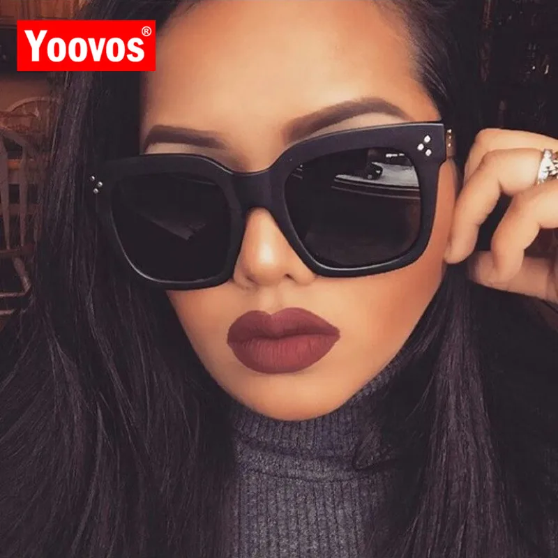 Yoovos, новинка, квадратные солнцезащитные очки для женщин, фирменный дизайн, Ретро стиль, зеркальные, модные, солнцезащитные очки, винтажные, оттенки, Lunette De Soleil Femme