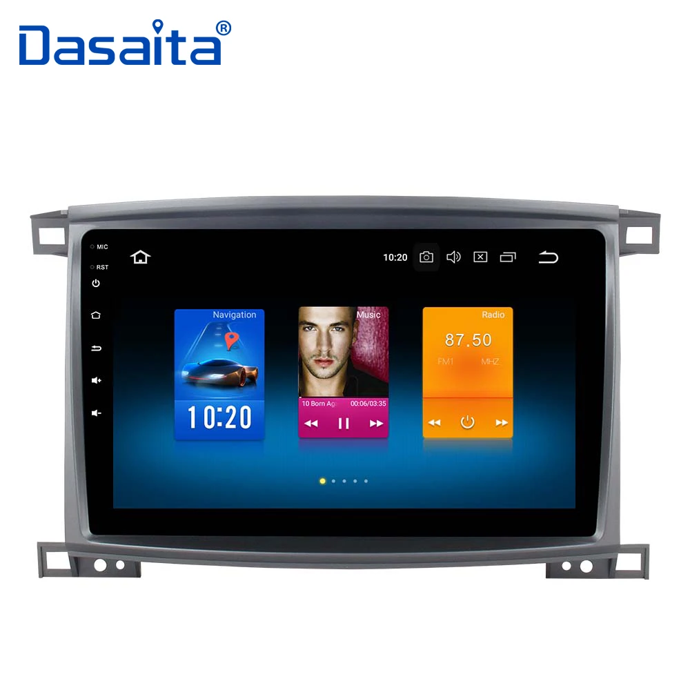 Автомагнитола на Android 9 0 для Toyota Land Cruiser 100 2003 с 10 2 дюймовым IPS экраном Bluetooth GPS