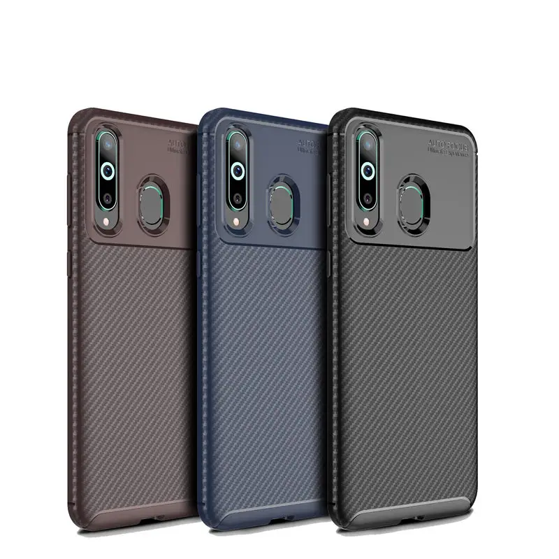 Роскошный противоударный чехол из углеродного волокна для телефона Samsung Galaxy A8S