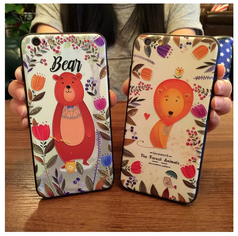 5 xiaohuo высокого класса 3D с объемным помощи телефона Shell для Apple iPhone 7 Чехол Мода