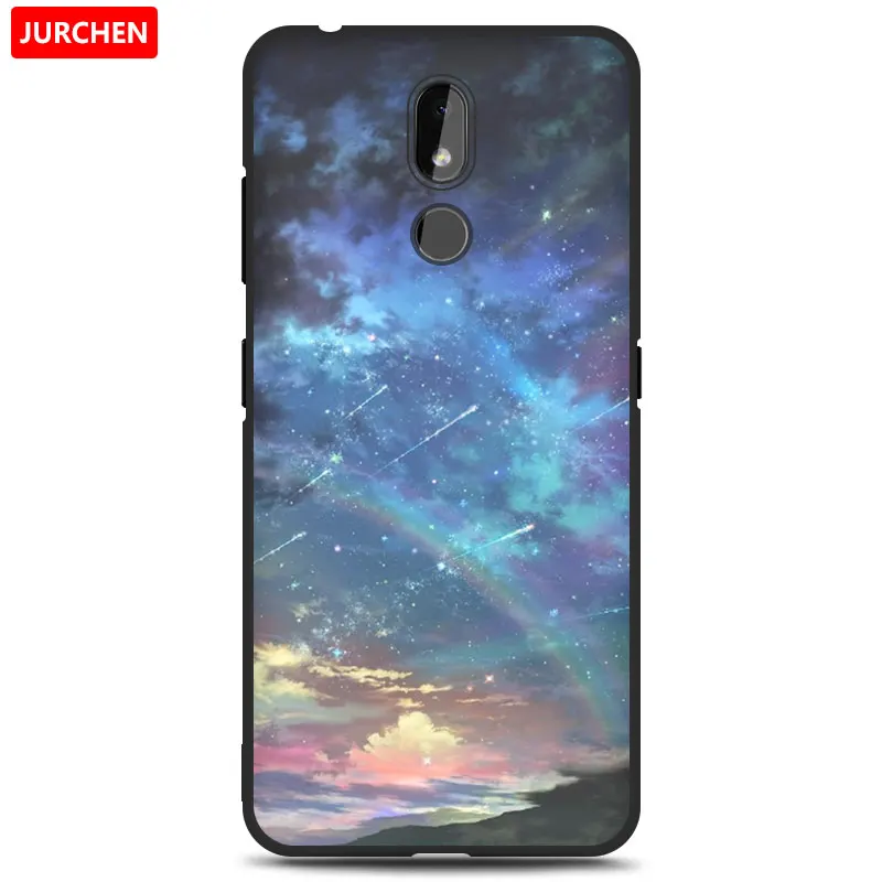 48 Чехол jurchen для Nokia 3,2 силиконовый чехол Мягкие Мультяшные из ТПУ милый цветок собака кошка Ультратонкий чехол для Nokia 3,2 Nokia3.2Back Cover - Цвет: 48