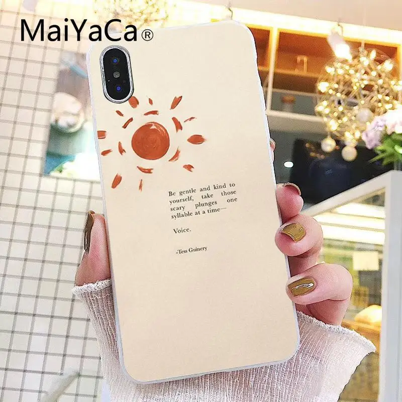 Maiyaca солнце желтый искусство цветок море Новинка Fundas чехол для телефона iPhone 8 7 6 6S