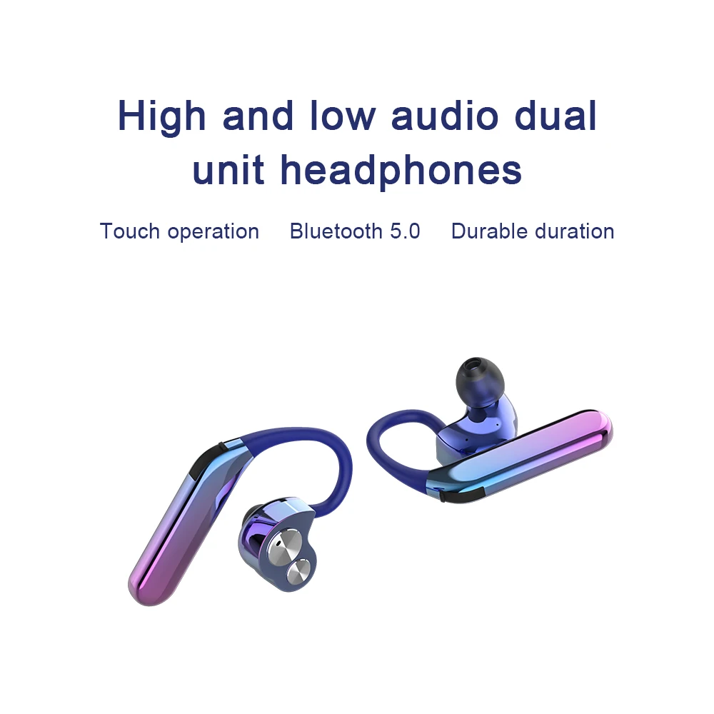 Новинка 2019 спортивные наушники X6 Bluetooth 5 0 беспроводная Двусторонняя