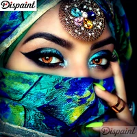 dispaint full squareround drill 5d diy diamond painting eye makeup 3d embroidery cross stitch 5d home decor a10599