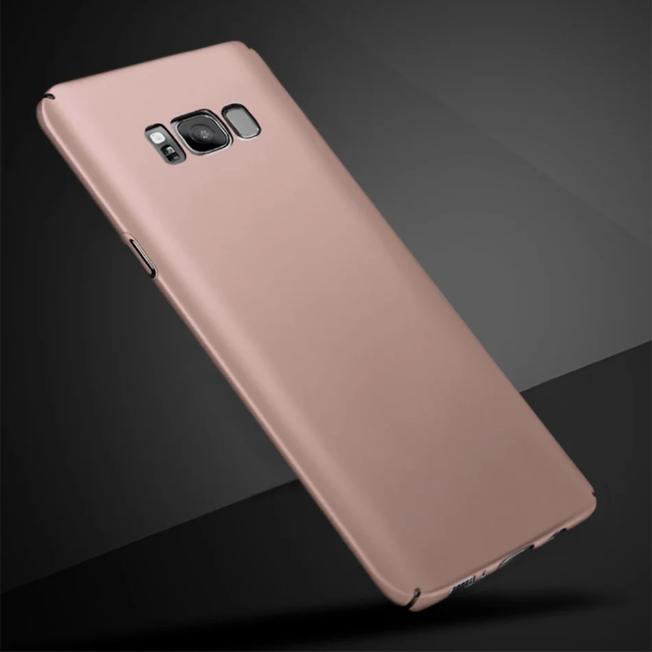 rose gold Для Samsung Galaxy S8 S8+ чехол G950F G955F чехол тонкий жесткая матовая поверхность из поликарбоната для задней панели защитный бампер для телефона для Samsung Galaxy S8 Plus - Цвет: rose gold