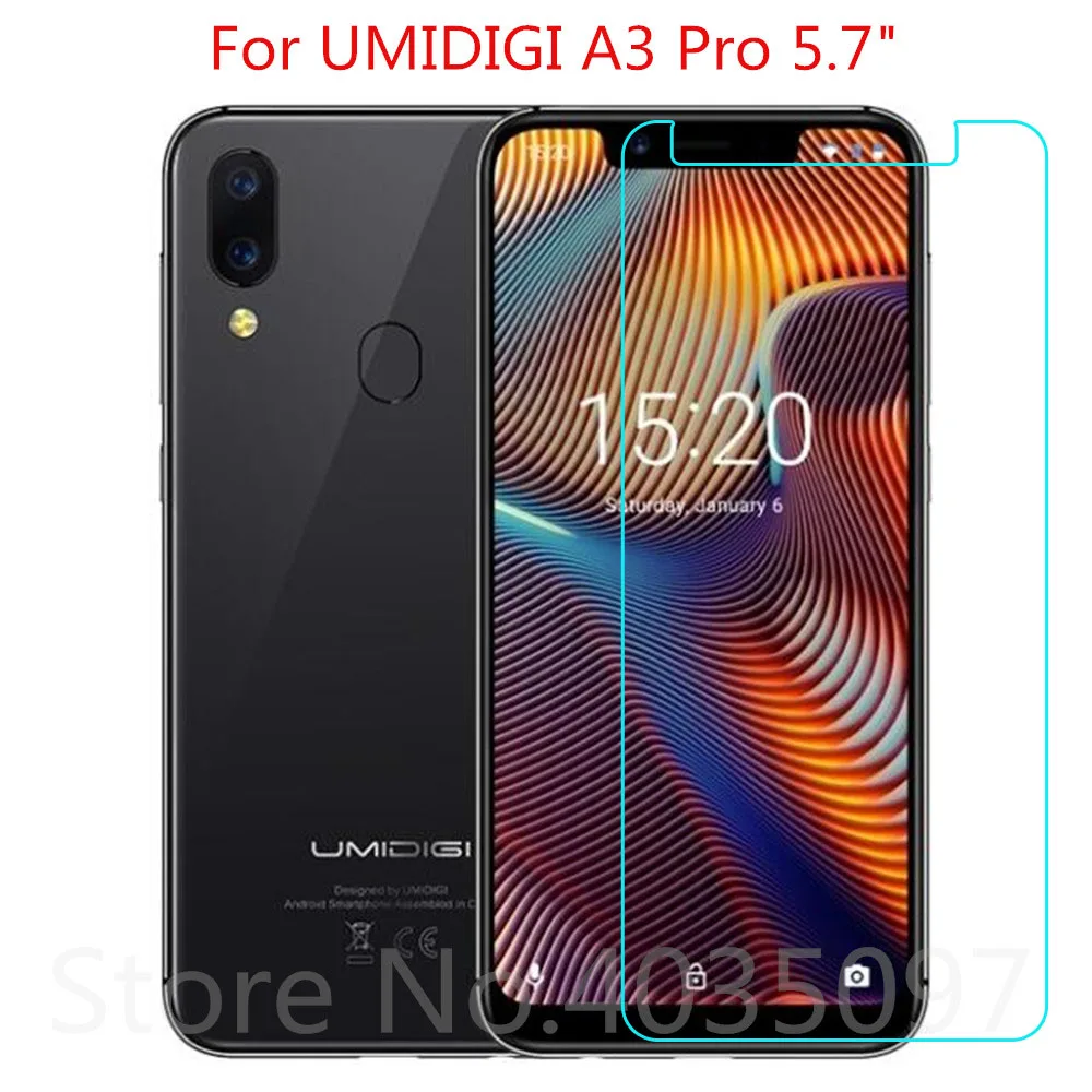 Закаленное стекло для UMIDIGI A3 Pro защита экрана 9H 2.5D Защитное телефона | Мобильные