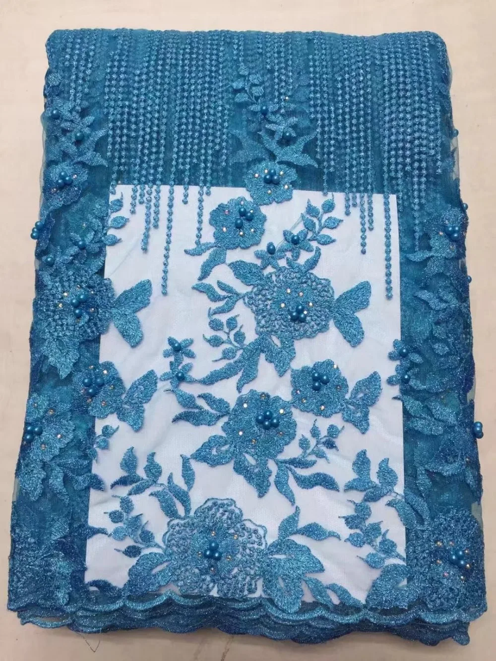 YLB137-3! (6color)wonderful African net lace fabric with beads wholesale price sale top quality French for party dress! | Дом и сад