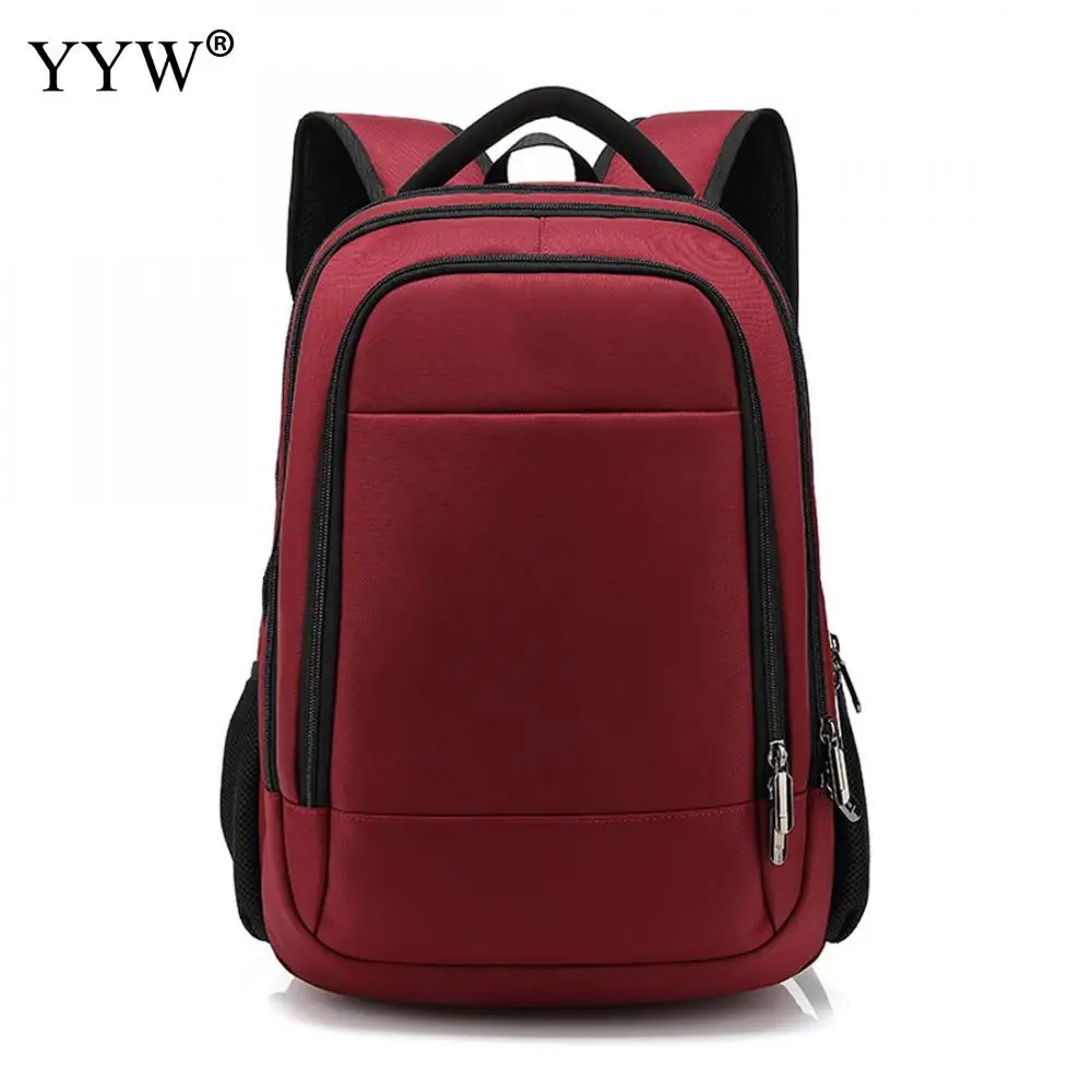 Рюкзак унисекс из ткани Оксфорд с USB-интерфейсом модный мужской красный ранец для