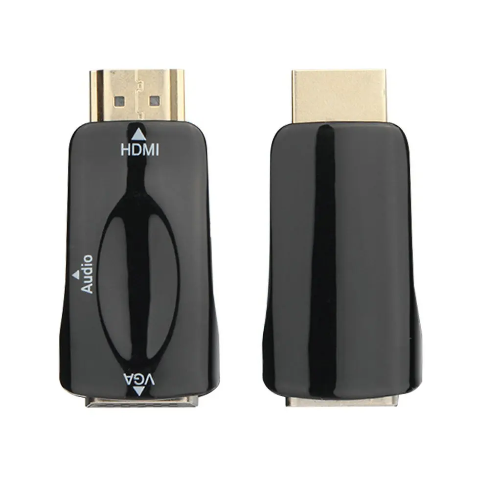 HDMI мужчин и женщин VGA конвертер коробка адаптер с аудио кабель для ПК HDTV+ 3,5 мм AV аудио кабель для ПК черный белый