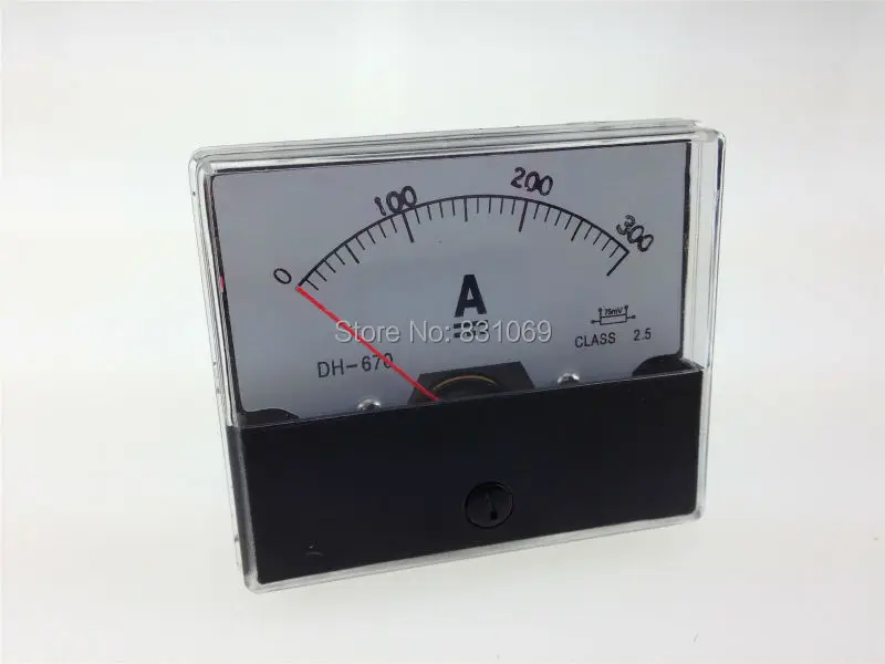 Аналоговый амперметр DH670 постоянного тока 0 300 А 1 шт.|meter foot|meter prepaidmeter taxi |