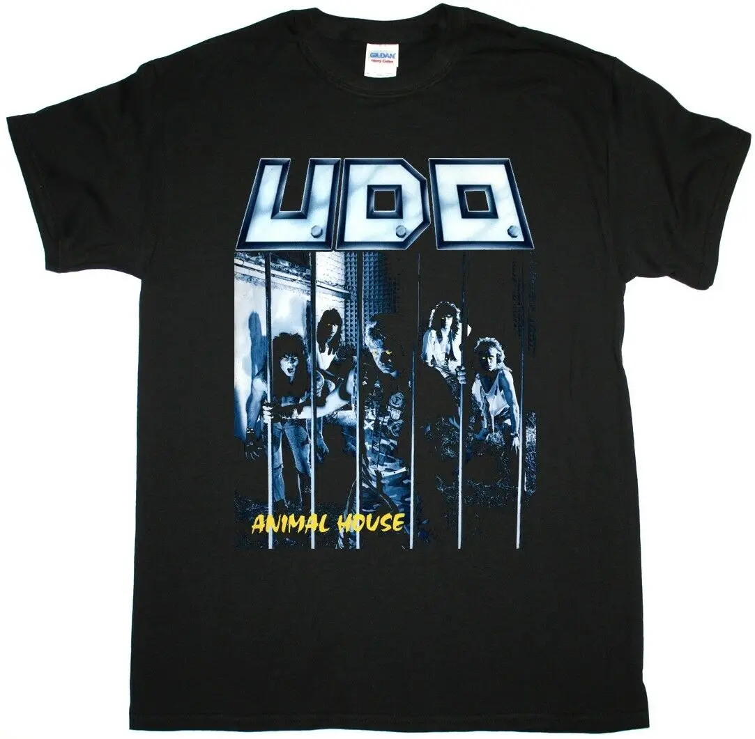 U. Черная футболка с животным домиком тяжелым металлическим UDO ACCEPT MAGNUM JUDAS PRIEST в