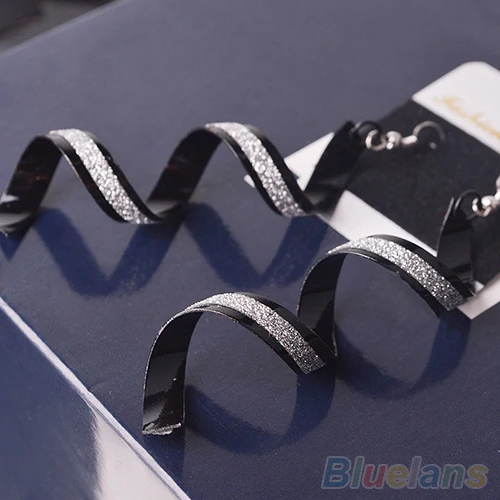 Bluelans женские бусины в стиле ретро круглые Спиральные серьги с длинной подвеской |