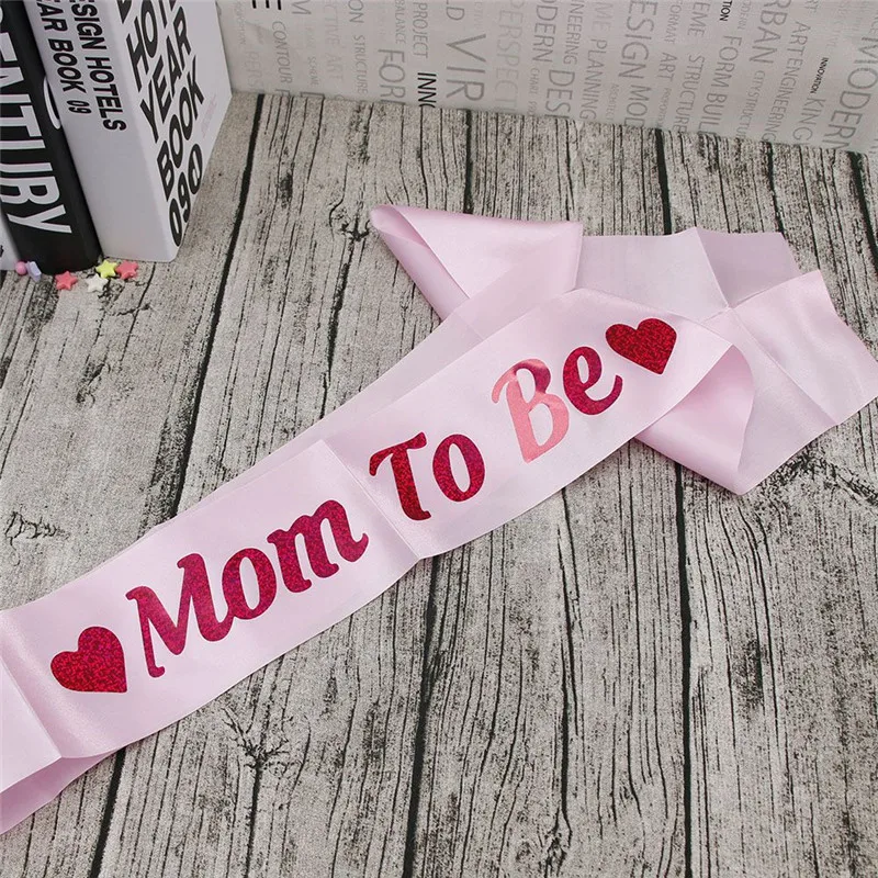 Детский душ атласная лента MOM to be Sashes розовый плечевой ремень мать день вечерние украшения Рождественский подарок