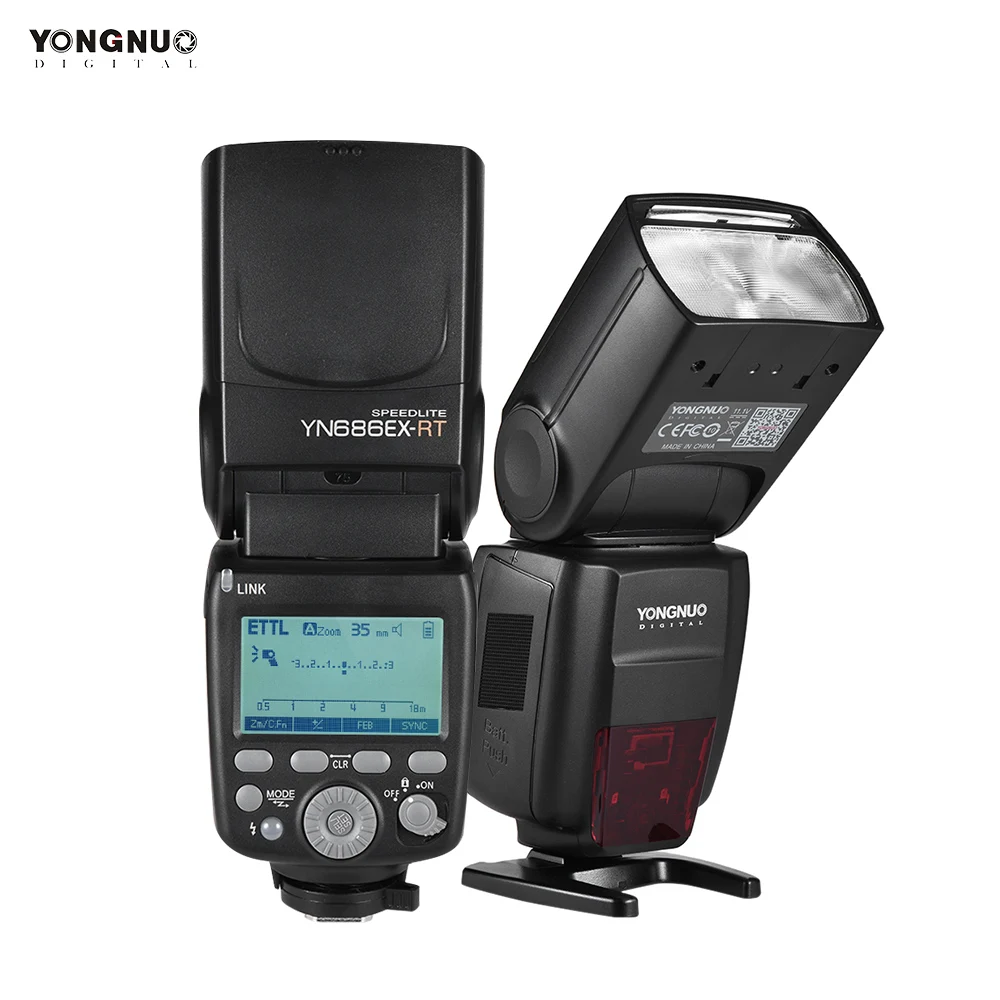 YONGNUO YN686EX RT TTL вспышка Speedlite 2 4G Беспроводная 1/8000s HSS 5600K Master Slave Вспышка w/батарея для
