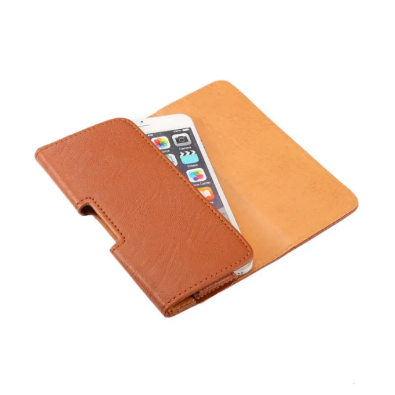 Модный Коричневый чехол с зажимом для ремня из искусственной кожи Alcatel One Touch View OT