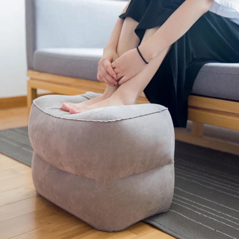 XC USHIO The Most Diverse& Innovative Inflatable Travel Neck Pillow on Airplane Footrest Flight Cushion For Kids Sleeping Easy
