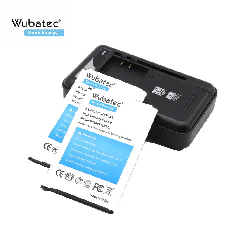 Wubatec 2x3200 мАч B800BC NFC Сменный аккумулятор + зарядное устройство для Samsung Galaxy Note3 Note 3