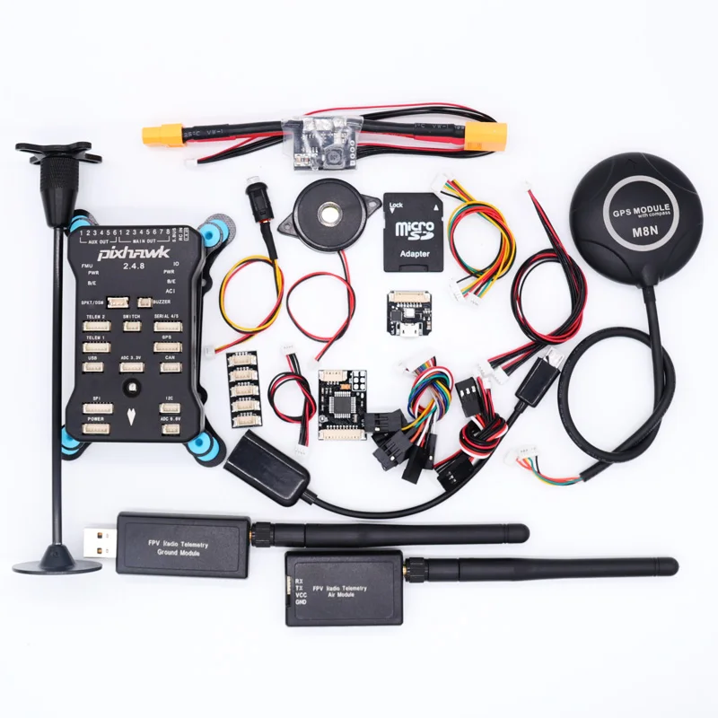 Pixhawk 2.4.8 PX4 PIX 32 бит Контроллер полета M8N gps 3DR 100 мВт радиотелеметрия 433 МГц/915 МГц + RGB
