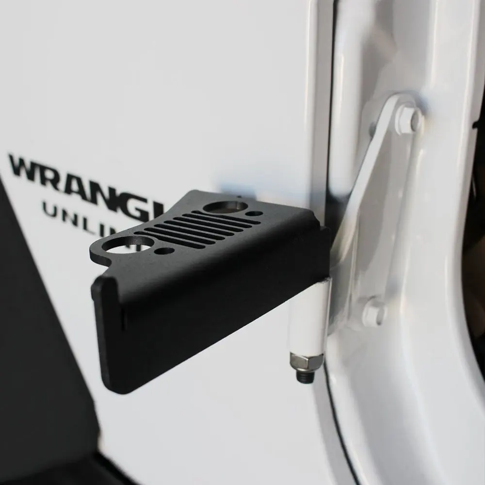 Пара J184 гриль стиль подножки твердые стальные черные Kick Panel 2007 2016 для Jeep Wrangler JK &