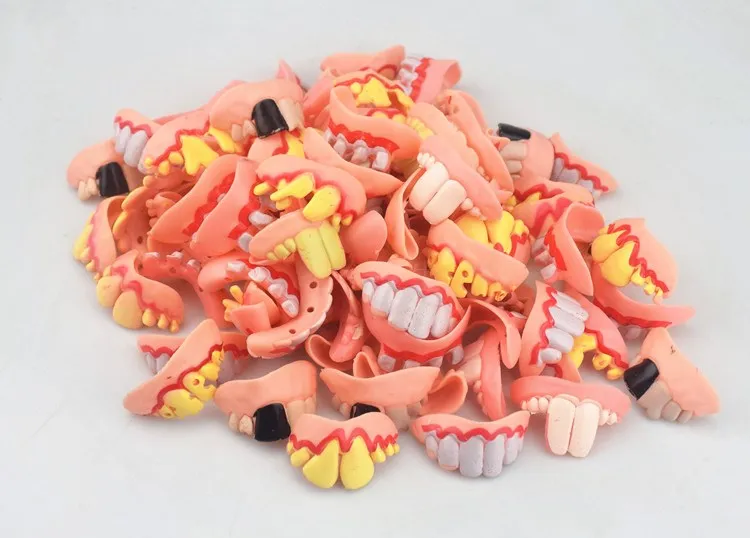 Розыгрыш Startle Tooth Хэллоуин Страшные кривые зубы монстра Новинка Игрушка Дети