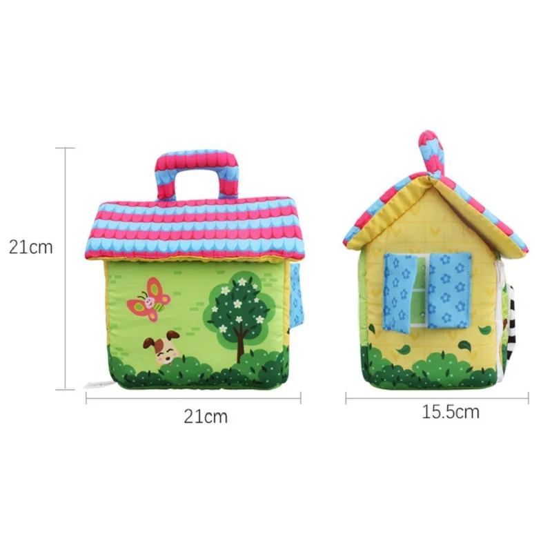 21*21*15 5 см семьи дом Ткань Кукольный Домик Diy вилла с мебелью моделирование мечта